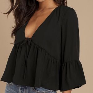 Toni Ivana Plunging Blouse